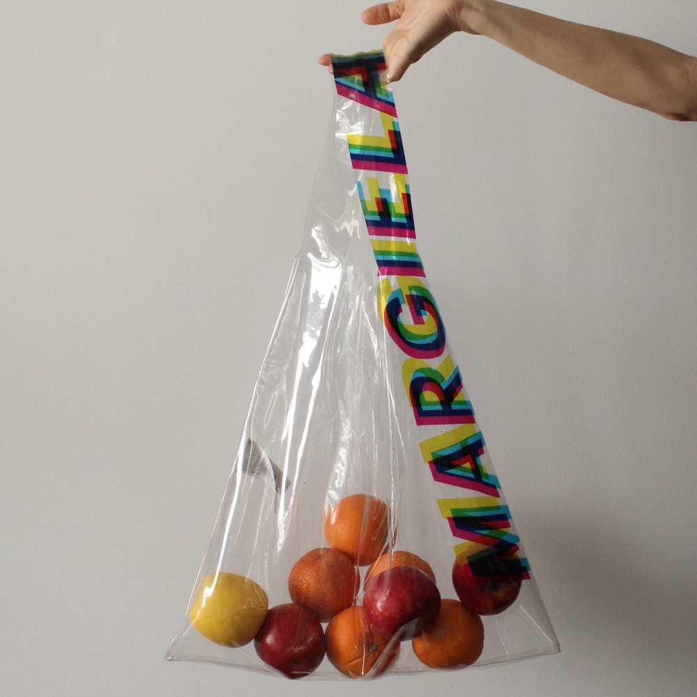 Margiela clear PVC tote bag